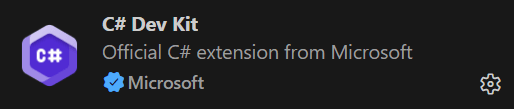 C# Dev Kit extension