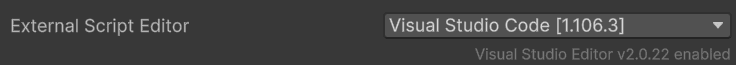 Unity External Tools settings